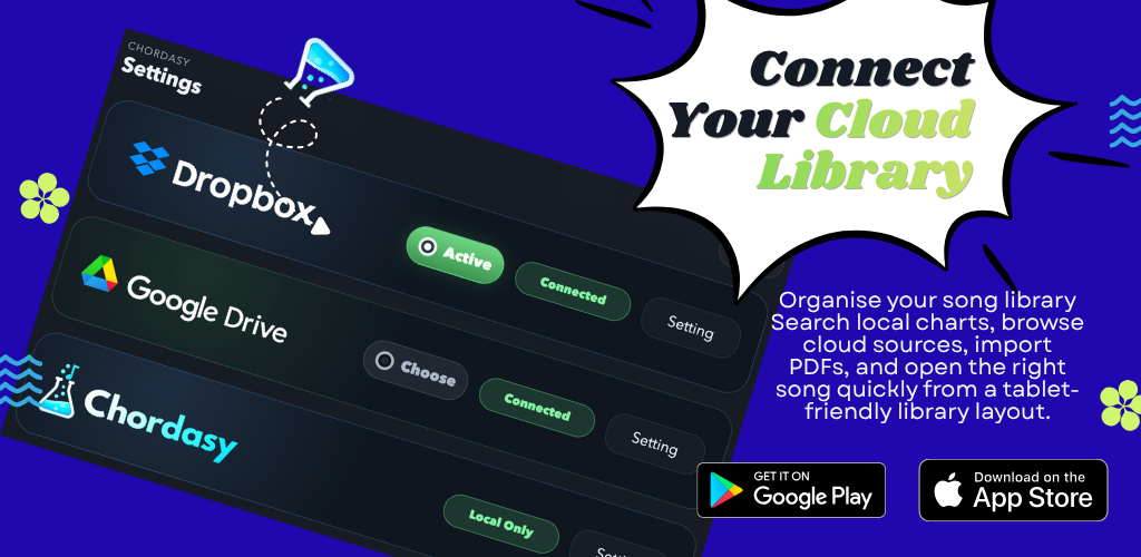 Connect your cloud library feature card